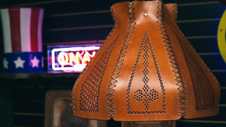 Leather Lampshade