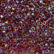 45-1131748.SLC.jpg Delica Bead - Cranberry Lined Chartruse AB DB1748 Image
