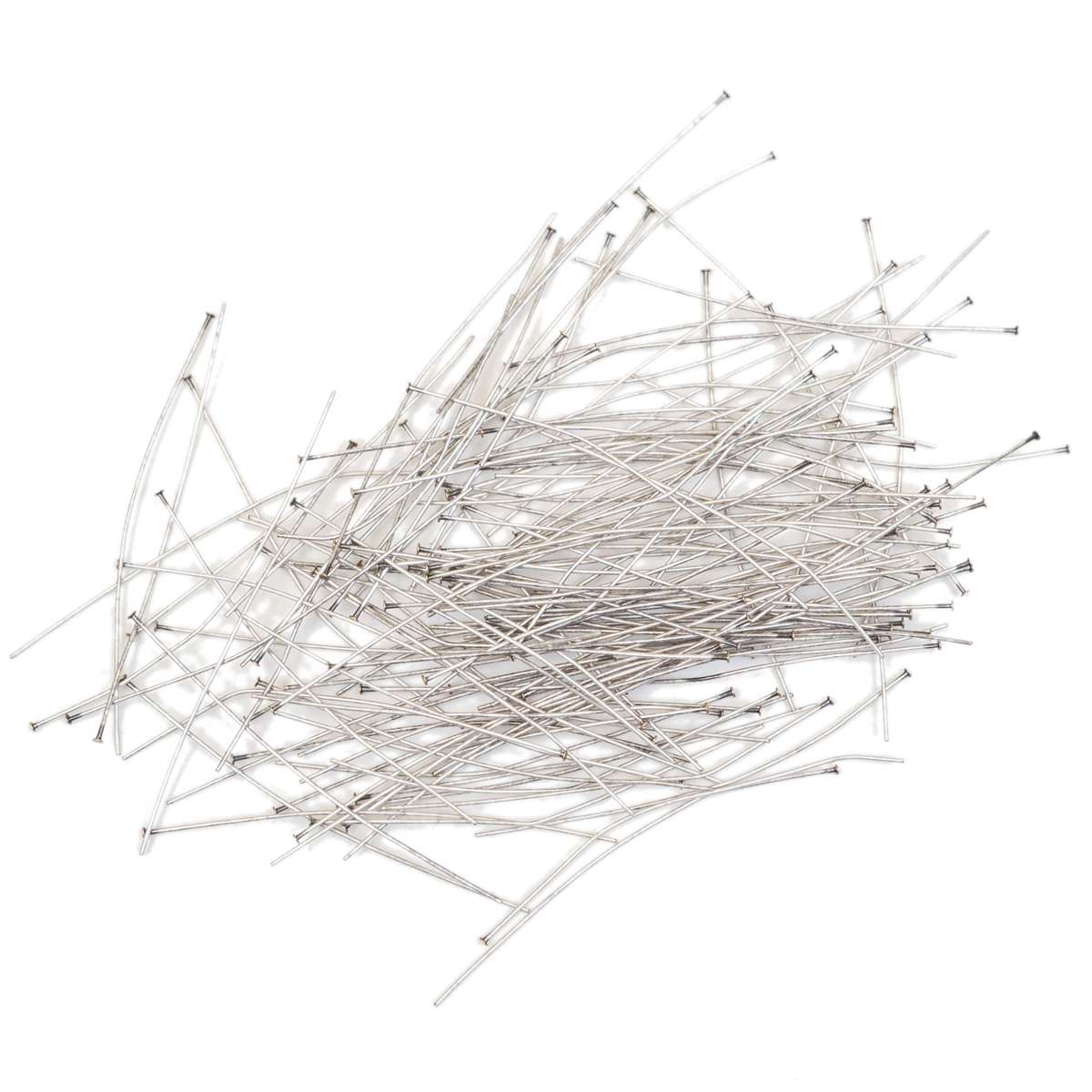 45-60217.SLC.1.jpg 2" Headpins - Antique Silver 144pk Image