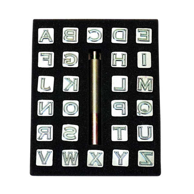 HDW003.SLC.3.jpg Open Face Craftmaster Alphabet Stamp Set Image