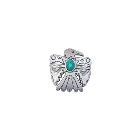 141-003.SLC.1.jpg 1 1/4" Thunderbird Concho - Nickel Image