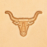 011-8843800.SLC.1.jpg Long Horn Head - 3D Stamp Image