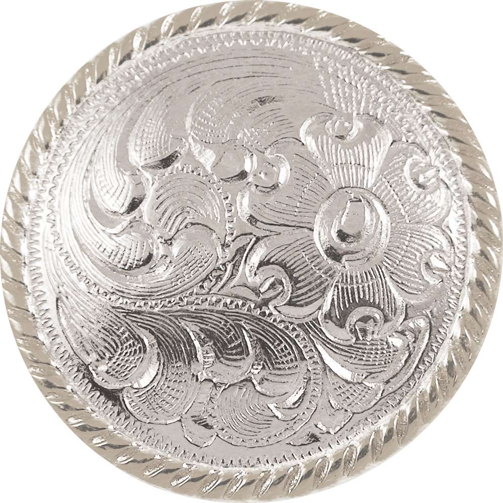 280-794302.SLC.jpg 1 ½" High Sierra Concho - Silver Plate Image