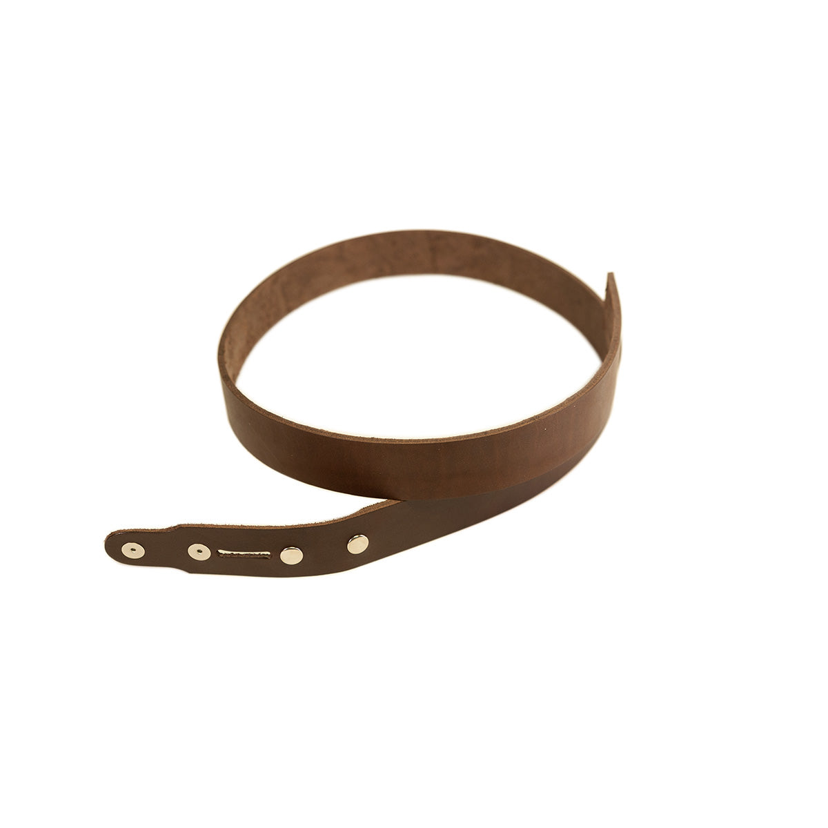 BBHO.Brown.With Snaps.01.jpg Hermann Oak Belt Blanks Image
