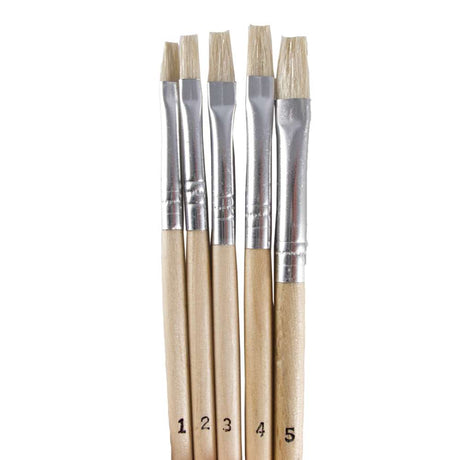 44-96.SLC.jpg 5pc Wood Handle Brush Set Image