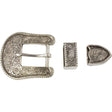4-06246.SLC.jpg ¾" Floral Buckel Set - Antique Nickel Plate Image