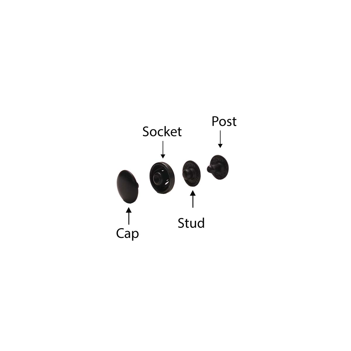 GLVS.Black.03.jpg Glove Snaps Image