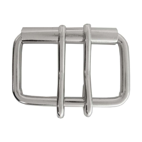 131-175001.SLC.jpg 1 1/2" 2 Prong Roller Buckle - Nickel Plate Image