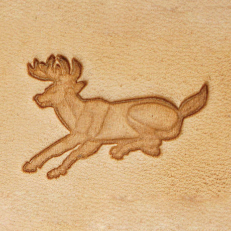 011-8830900.SLC.1.jpg Leaping Deer (Left) - 3D Stamp Image